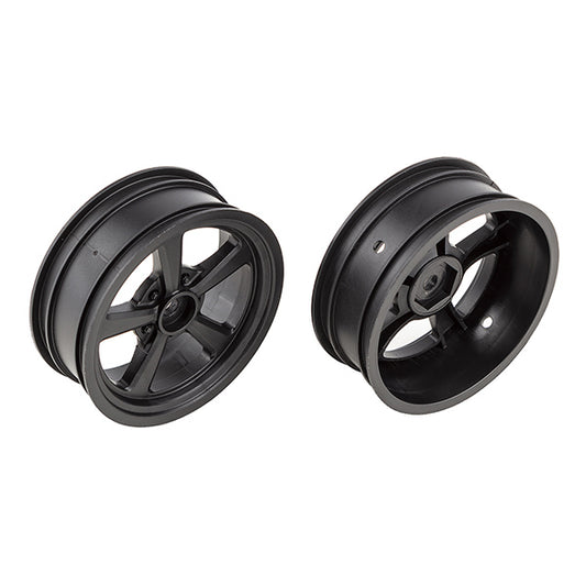 Team Associated DR10 Drag Front Wheels Black AS71079