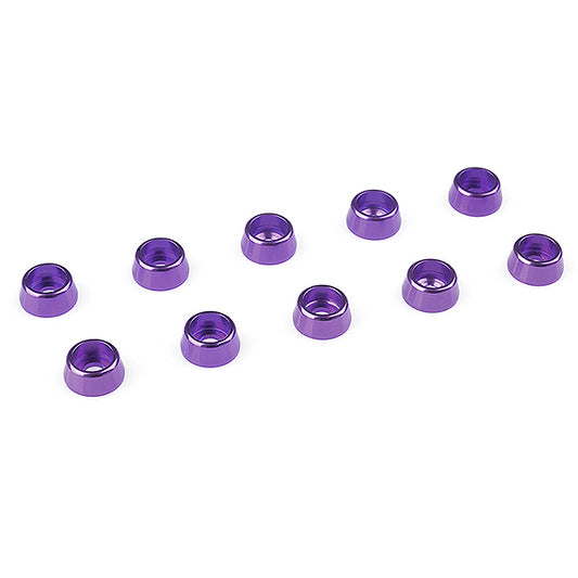 Corally Aluminium Washer for M2.5 Socket Head Screws Od=7mm Purple 10Pcs C-31262