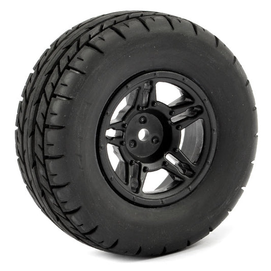 Fastrax 1:10 Sc Eagle Mounted 5-Spoke Black (Slash Fr) FAST1100B