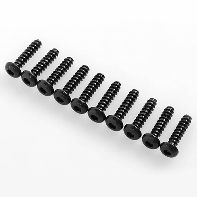 RC4WD Button Head Self Tapping Screws M3 X 12mm (Black) Z-S1691