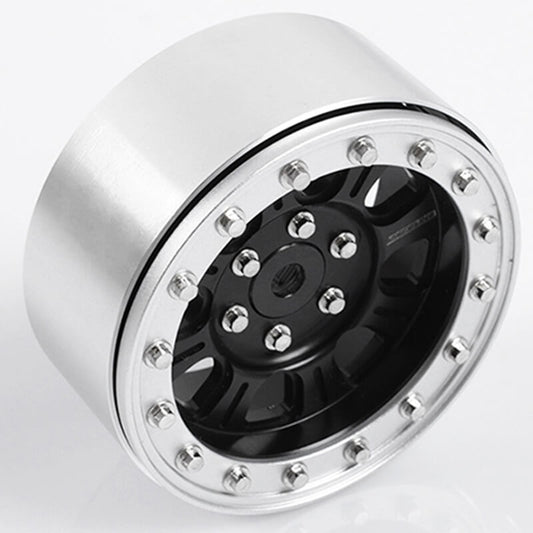 RC4WD Raceline Monster 2.2" Beadlock Wheels (Black/Silver) Z-W0195