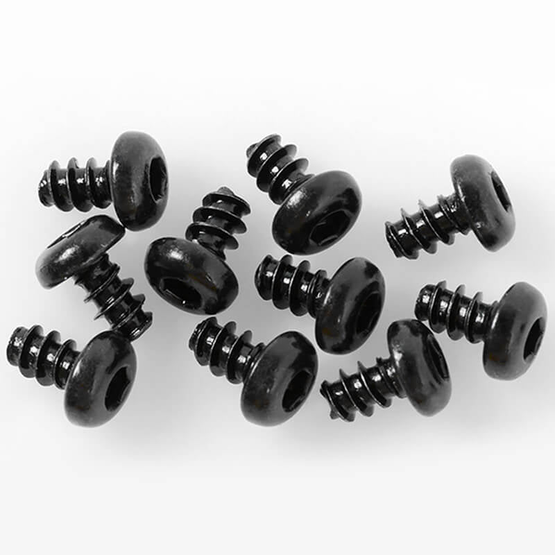RC4WD Button Head Self Tapping Screws M3 X 5mm (Black) Z-S1689