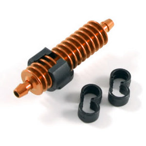 Fastrax 1:8 Exhaust Gas Cooler Burnt Orange w/Mounts FAST897O