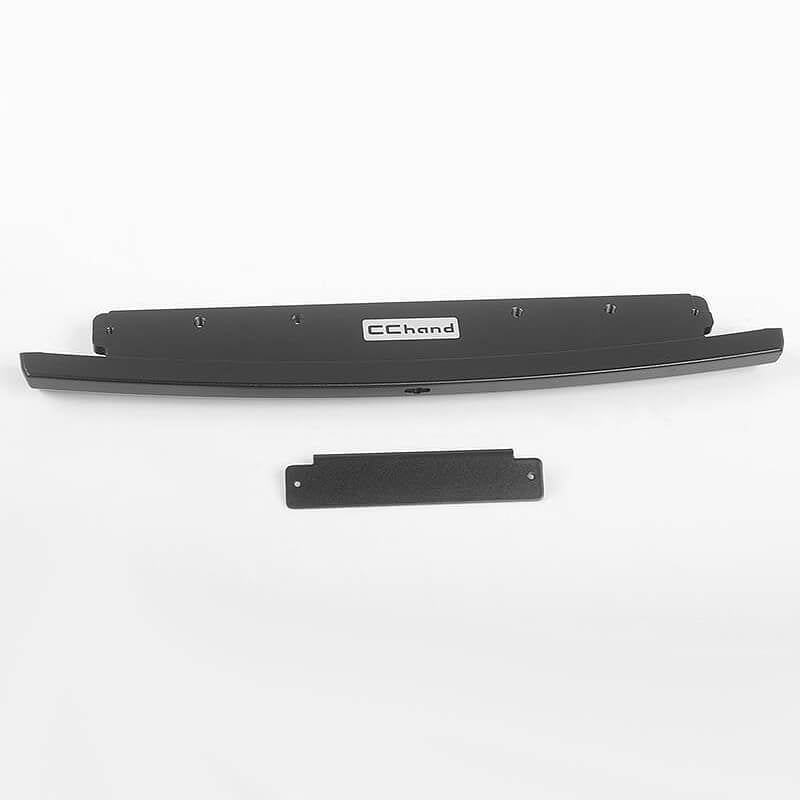 RC4WD Slick Metal Front Bumper for Js Scale 1:10 Range Rover Classic Body (Black)