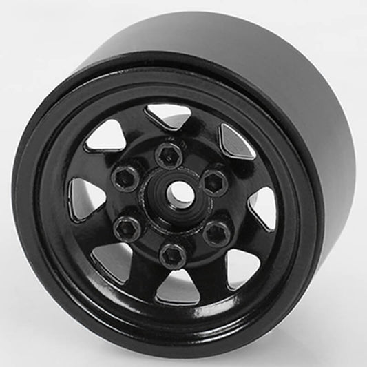 RC4WD Stamped Steel 1.0" Stock Beadlock Wheels (Black) Z-W0229
