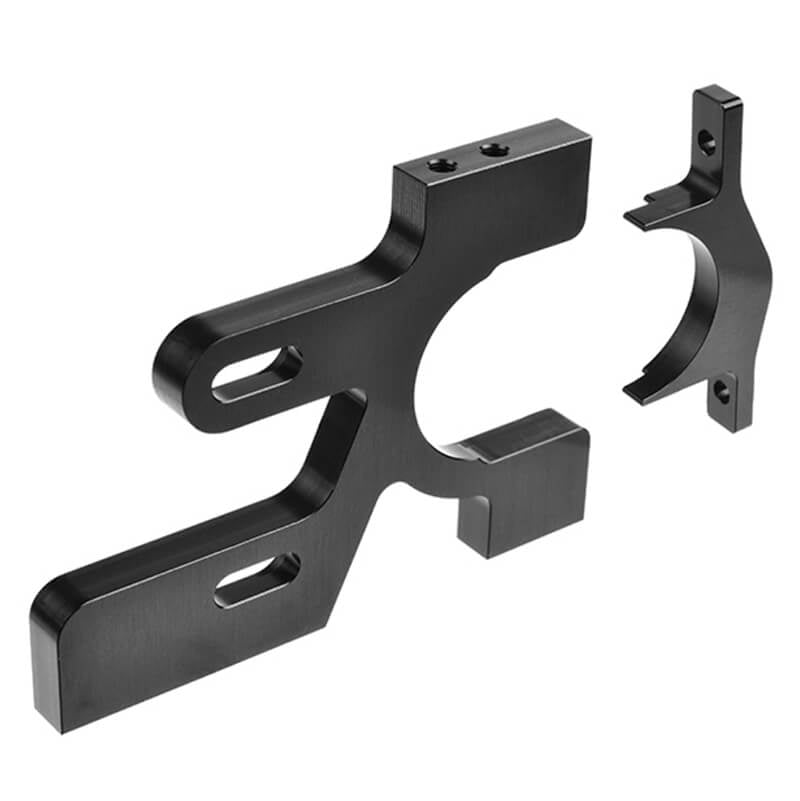 Corally Motor Bulkhead Rear Right 7075 Alum Black C-00130-206