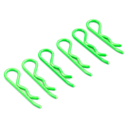 Fastrax 1:8/1:5 Transponder Body Clips Fluo Green (6) FAST210FG