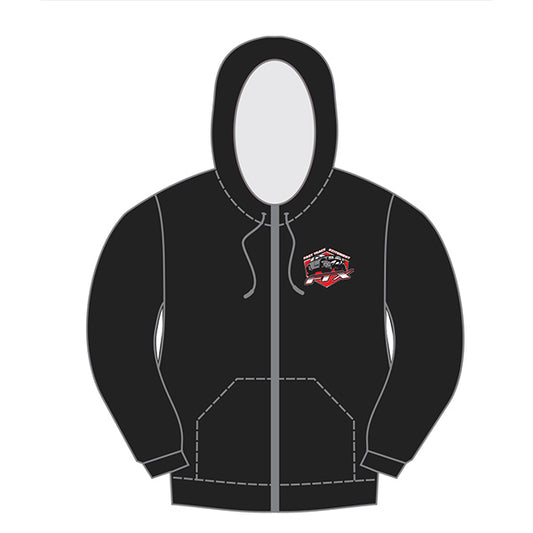 FTX Badge Logo Brand Zipped Hoodie Black - X Large FTX0003XL