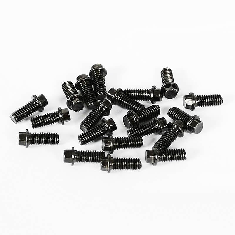 RC4WD Miniature Scale Hex Bolts (M2.5 X 6mm) (Black) Z-S0008