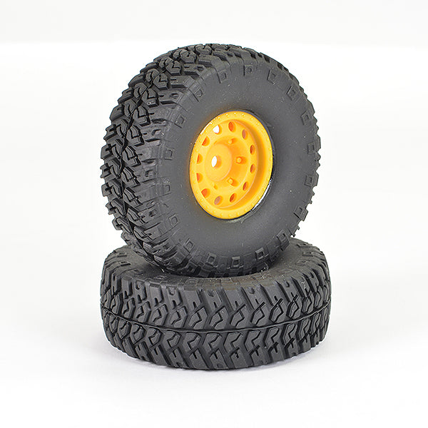FTX Outback Ranger XC Wheel & Tyre Set - Yellow (Pr) FTX9461Y