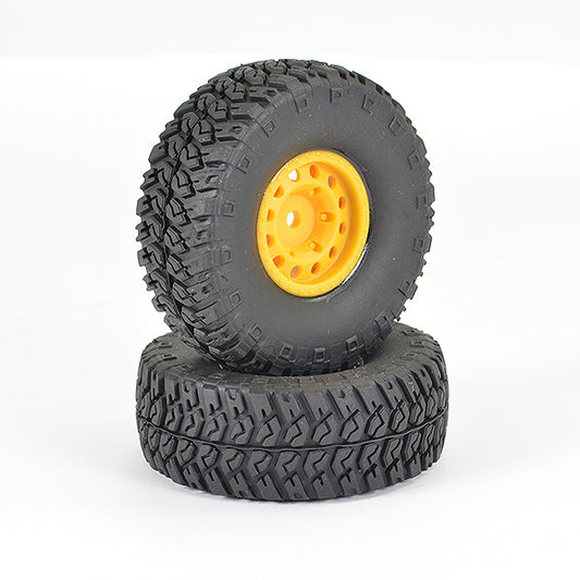 FTX Outback Ranger XC Wheel & Tyre Set - Yellow (Pr) FTX9461Y