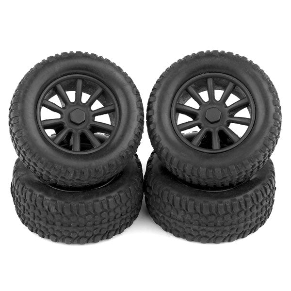 Associated SC28 Wheels & Tyres Mounted (F/R) AS21426