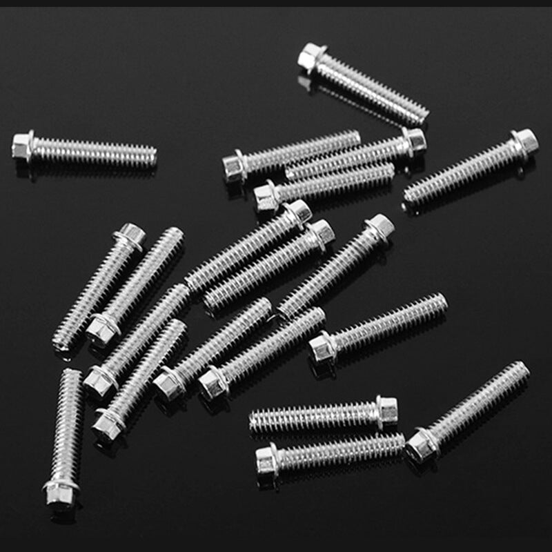 RC4WD Miniature Scale Hex Bolts (M2 X 10mm) (Silver) Z-S0622