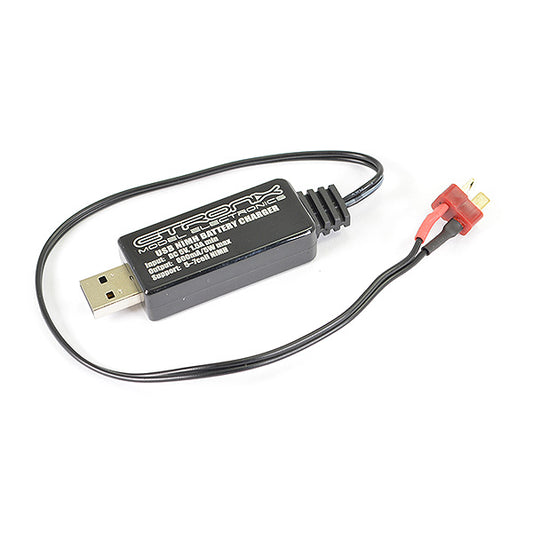 Etronix USB Charger 600Ma/5W for 7.2V Battery - Deans ET0226D