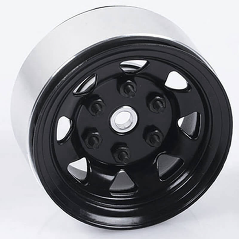 RC4WD Stamped Steel 1.55" Stock Black Beadlock Wheels Z-W0036