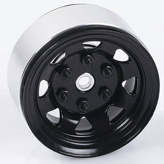 RC4WD Stamped Steel 1.55" Stock Black Beadlock Wheels Z-W0036