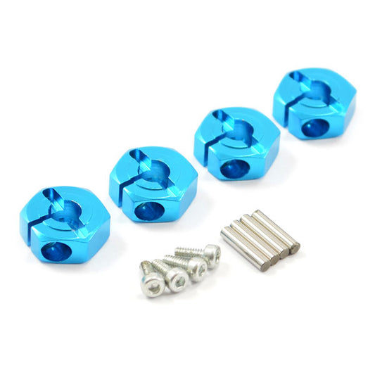 Fastrax Tamiya Tt02 Aluminium 12mm Wheel Hexes (4) FTTA021B