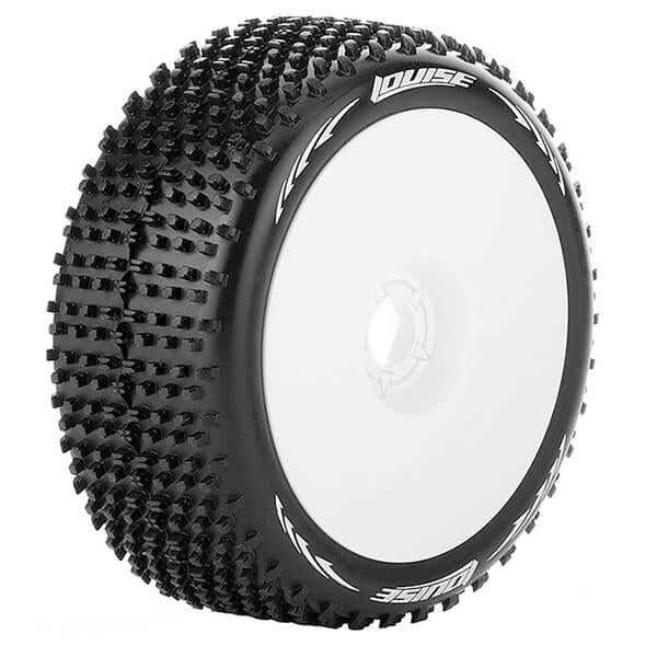 Louise RC B-Hornet 1:8 Fr/Rr Soft Hex 17mm White L-T3150SW