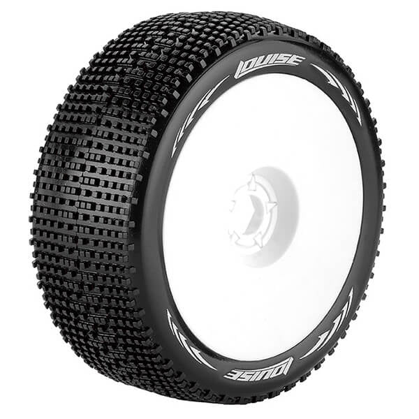 Louise RC B-Groove 1:8 Fr/Rr Super Soft Hex 17mm White L-T370VW