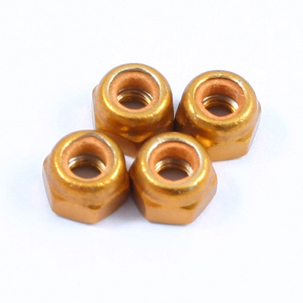 Fastrax M3 Gold Locknuts (4pcs) FASTM3G