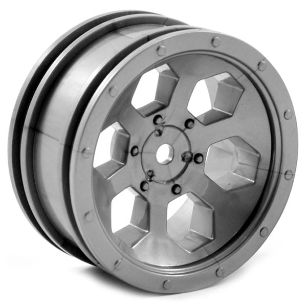 FTX Outback 6Hex Wheel (2) - Grey FTX8168G