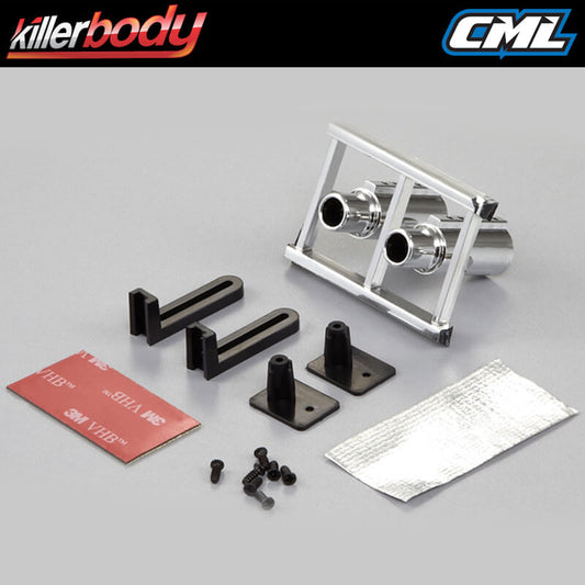 Killerbody Chrome Type C Round Exhaust Pipe w/O Led KB48284
