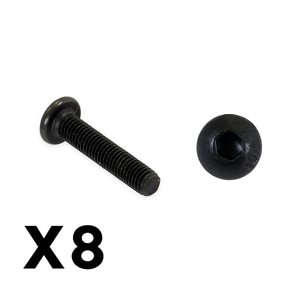 FTX Outback Fury Button Head 3 X 16mm Hex Screw (8Pc) FTX9188