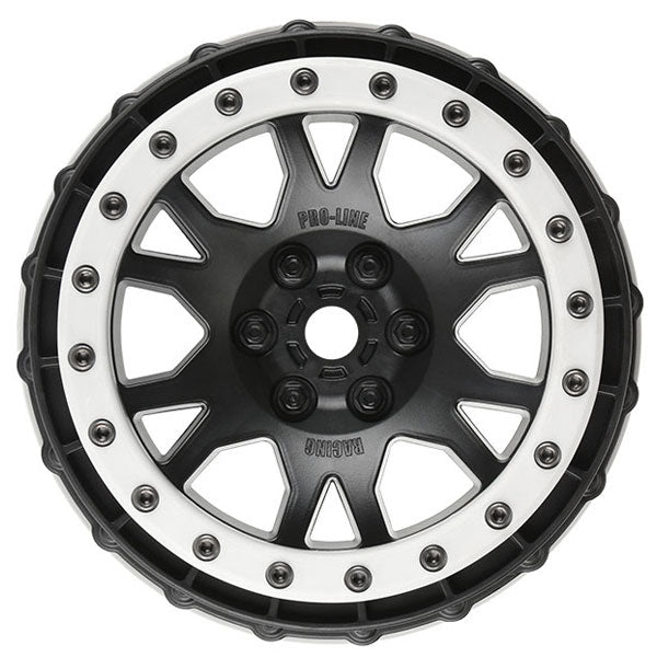 Proline Impulse Pro-Loc Black Wheels w/Grey Ring Xmaxx (F/R) PL2763-03