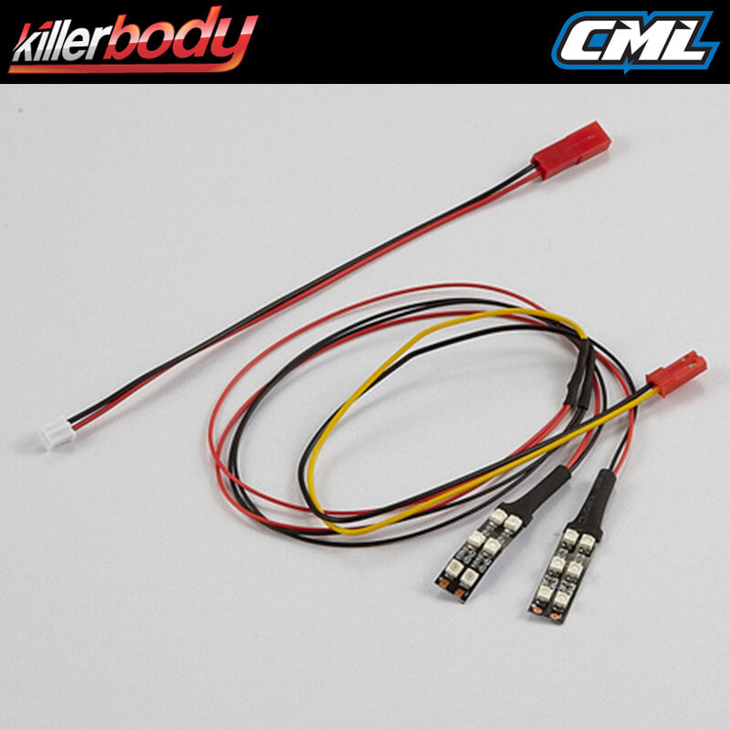 Killerbody Chassis Light w/Smd LED Unit Set (12 Red Leds) KB48469