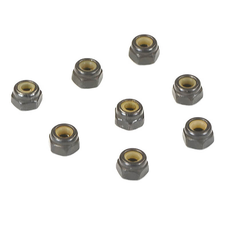 Fastrax Nyloc Nut M2 Black FASTM2BK