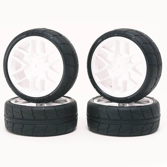 Sweep Hankook Tread 36Deg 24mm Glued TC Tyres 12Spoke Asphalt SSF-36AWPG