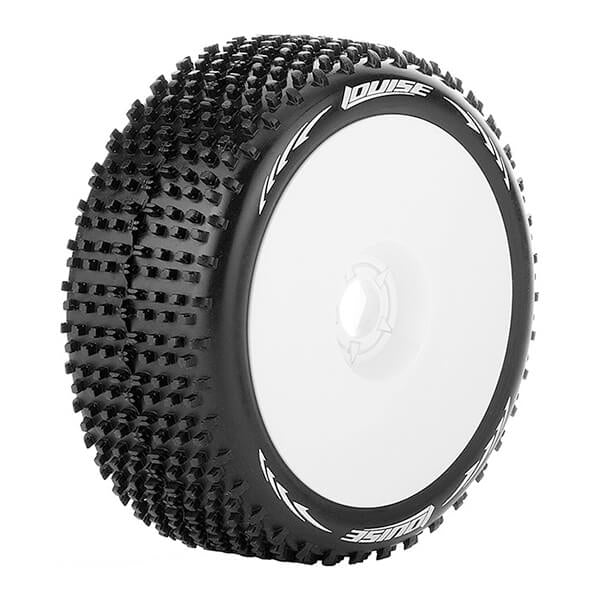 Louise RC B-Hornet 1:8 Fr/Rr Super Soft Hex 17mm White L-T3150VW