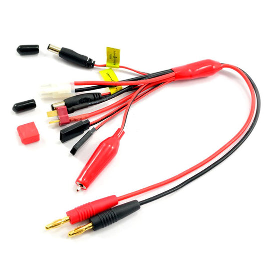 Etronix 4mm Plug to Glow/Tamiya/Deans/ Jr Tx+Rx and Futaba Tx+Rx Pvc ET0279