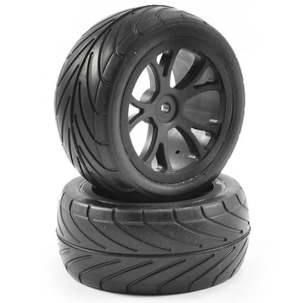 Fastrax 1:10 Mounted Arrow Buggy Rear Tyres 10-Spoke FAST0049B