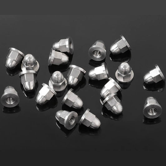 RC4WD M2 Flanged Acorn Nuts (Silver) Z-S1725