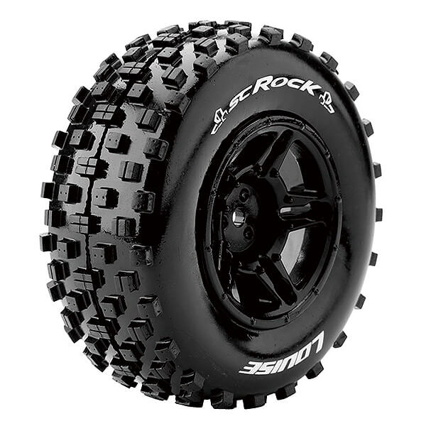Louise RC Sc-Rock 1:10 RR Soft Slash Rr, Slash 4*4 F/R Black L-T3229SBTR