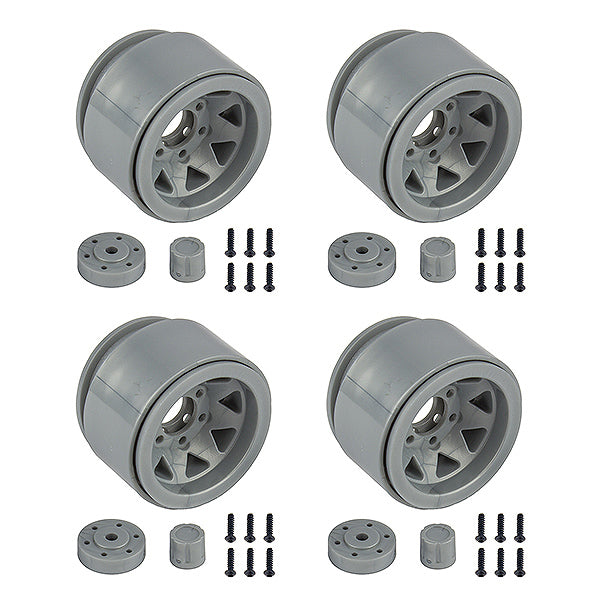Element RC Enduro Trigon Wheels 1.55In Silver EL42110
