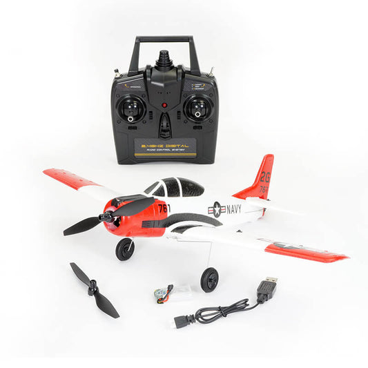Volantex T-28 Trojan 4Ch 400mm Brushed w/Gyro Epp RTF RC Plane V761-9