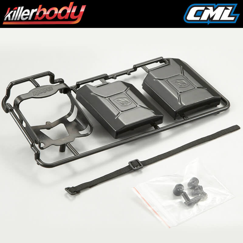 Killerbody Black Plastic Jerry Can Set KB48429