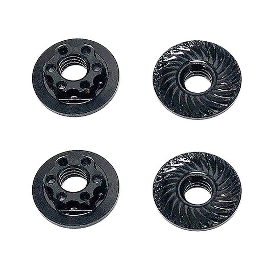 Team Associated Ft Nuts - M4 Low Profile Wheel Nuts Black AS92254