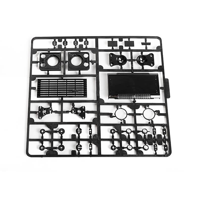 RC4WD 2015 Land Rover Defender D90 Light & Grill Details Z-B0232
