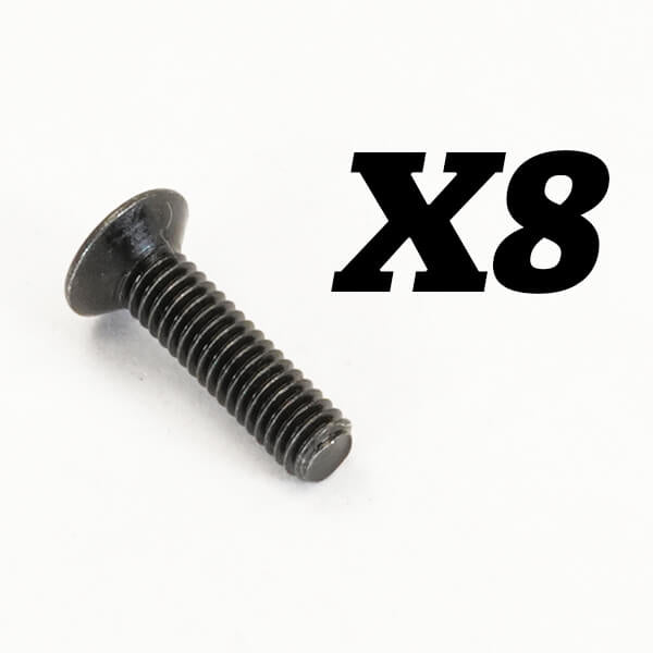 FTX Rokatan Flat Head Cross Screw M2.5X10 FTX10190