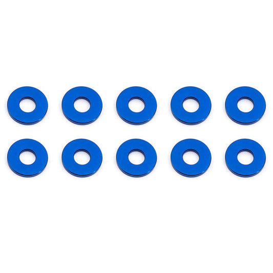 Associated Bulkhead Washers 7.8 X 1.0mm Blue Aluminium (10) AS31385