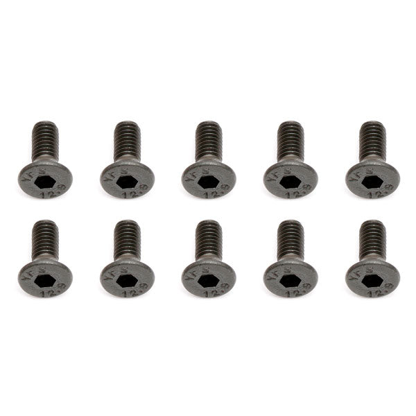 Team Associated M3 X 8 Flat Head Hex Screw (10) AS25201