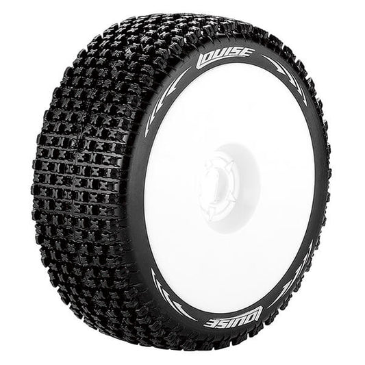 Louise RC B-Pirate 1:8 Fr/Rr Super Soft Hex 17mm White L-T3126VW