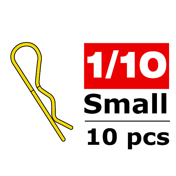 Corally Body Clips 45 Bent Small Gold 10pcs C-35104