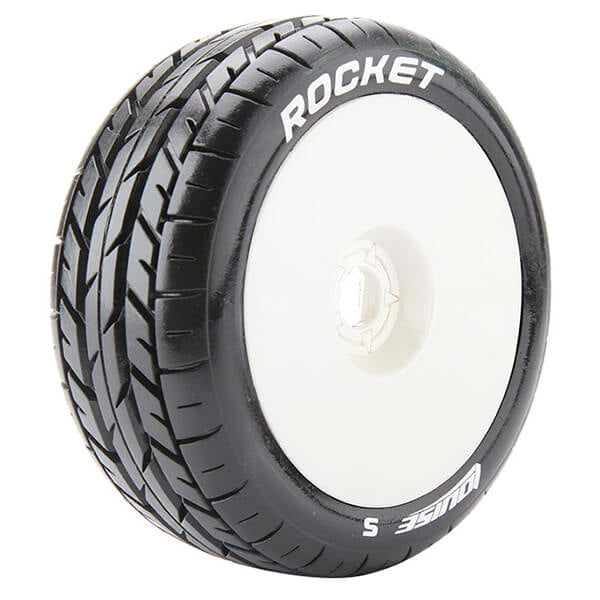 Louise RC B-Rocket 1:8 Fr/Rr Soft Hex 17mm White L-T3190SW
