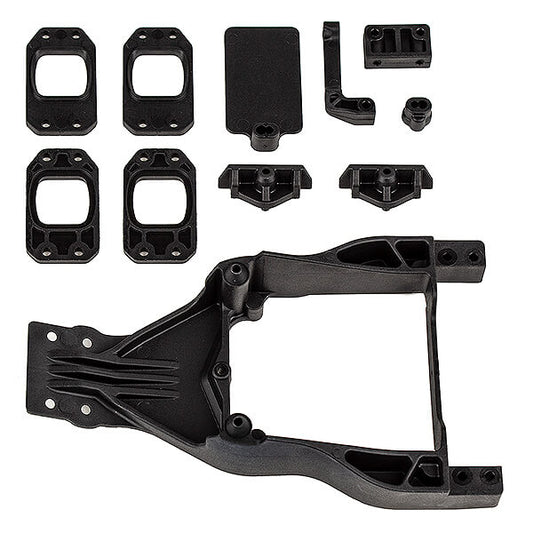 Team Associated DR10M Front Chassis Plate & Gearbox Mount Set AS72036