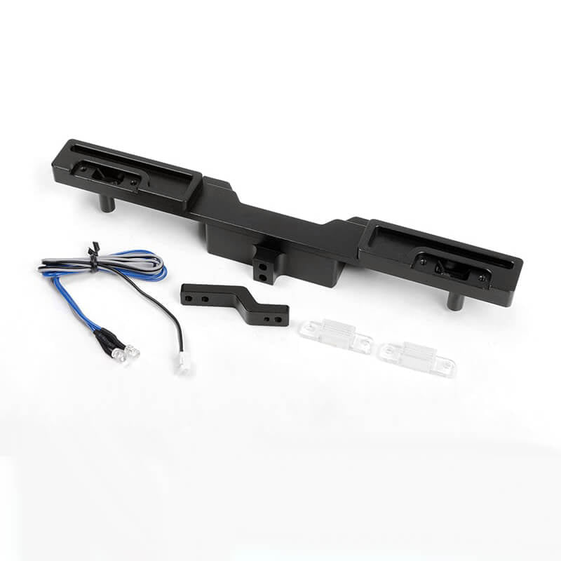 RC4WD Oxer Rear Bumper w/Towing Hook, Brake Lenses & LED Lights for Traxxas Mercedes-Benz G 63 Amg