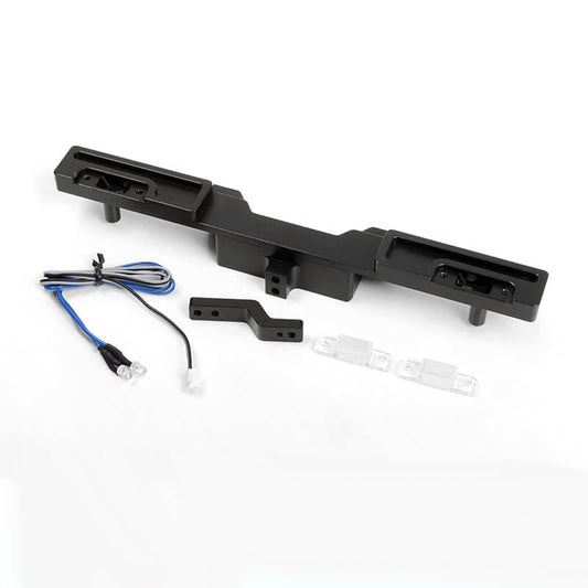 RC4WD Oxer Rear Bumper w/Towing Hook, Brake Lenses & LED Lights for Traxxas Mercedes-Benz G 63 Amg